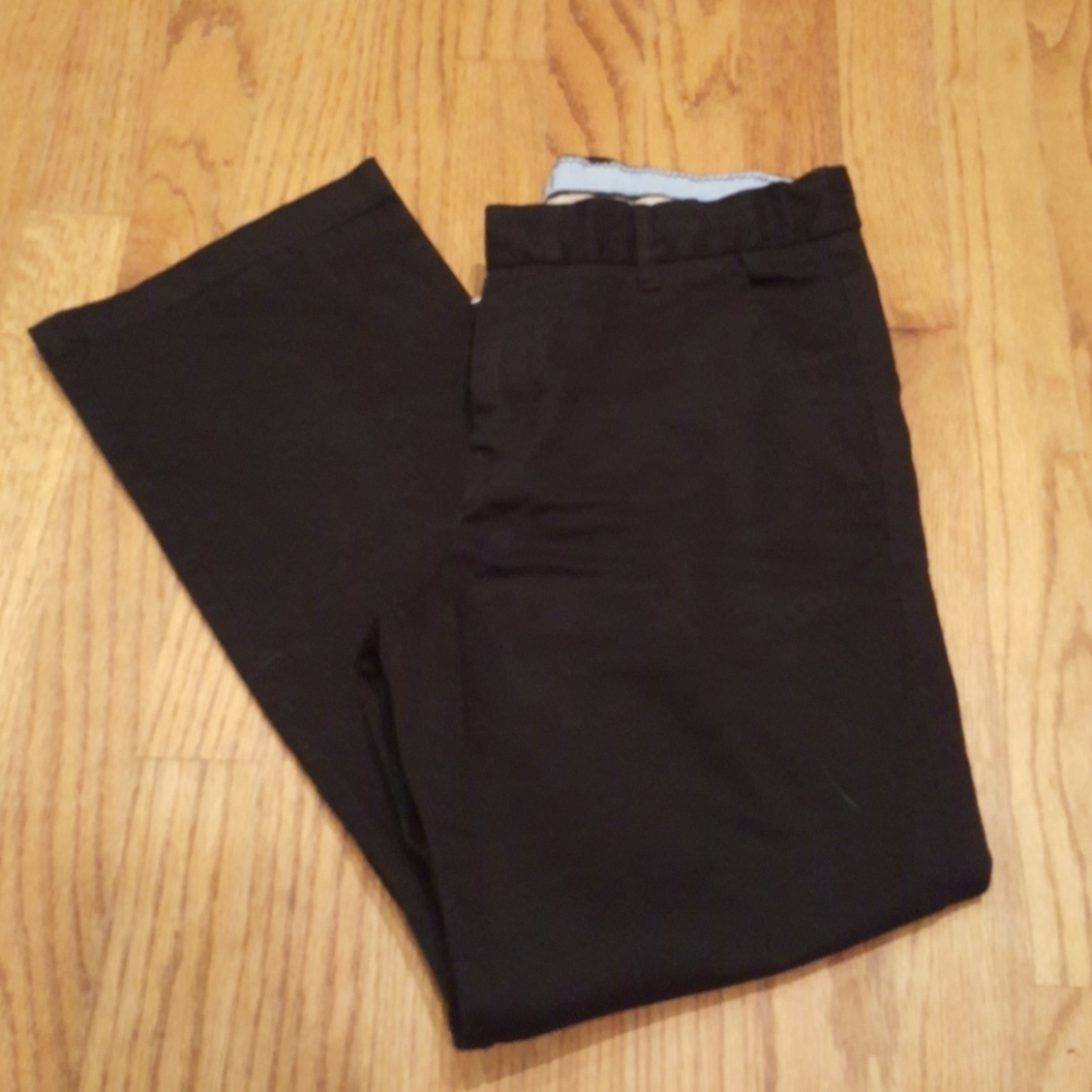 GAP Boys' Black Cotton Chinos Pants -  Husky